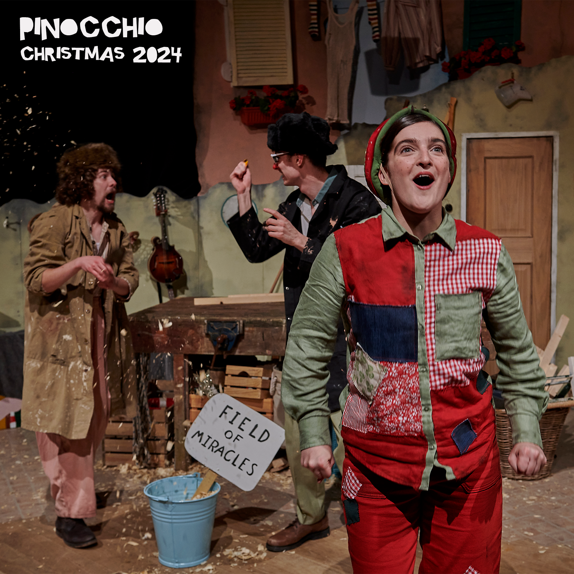 Red Rose Chain Christmas Show Pinocchio