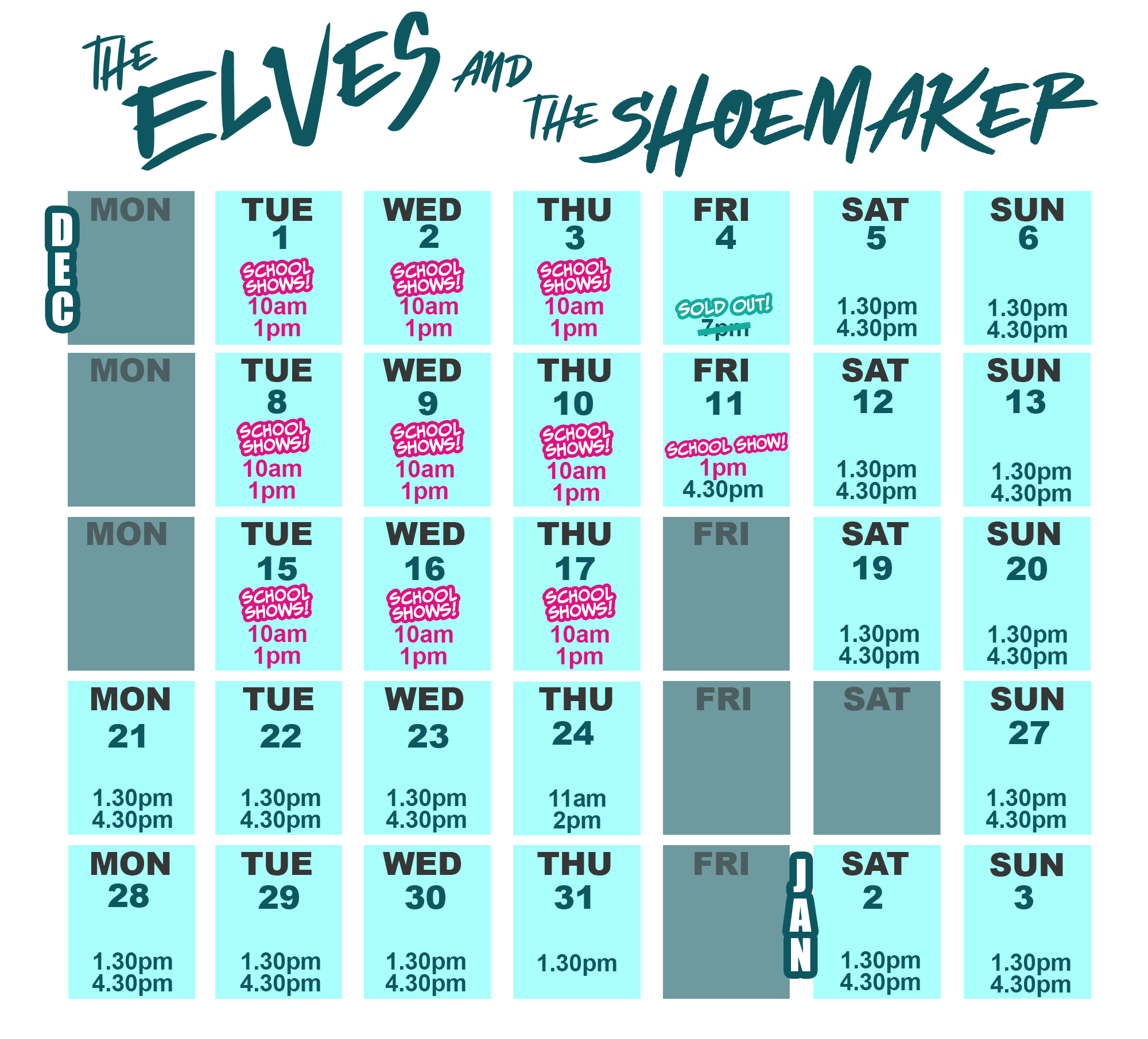 Elves calendar web